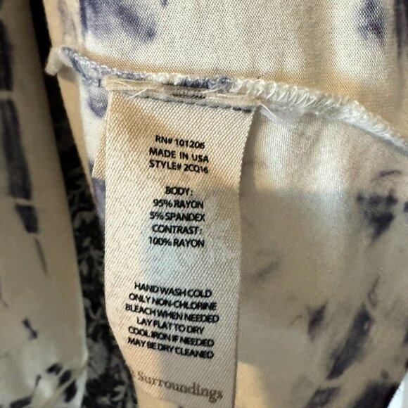 Soft Surroundings Tie Die Stretch Swing Long Sleeve Women's Size Medium EUC - Picture 4 of 4